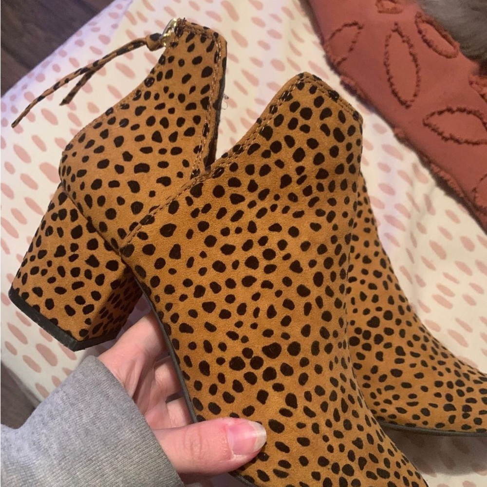 Brand new leopard booties